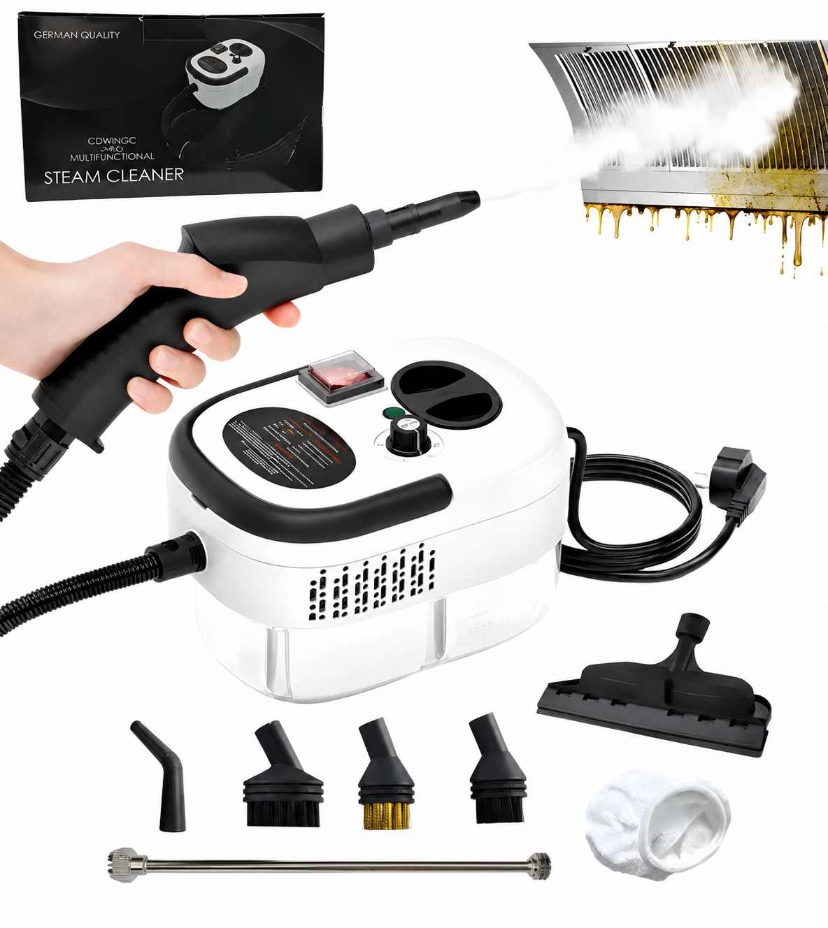 1500 WATTS LIMPIADOR DE VAPOR A PRESION