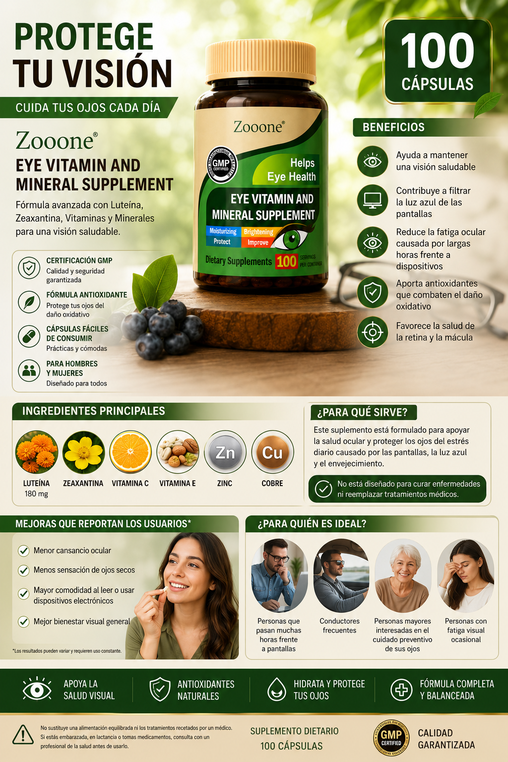 ZOOONE 100 CAPSULAS