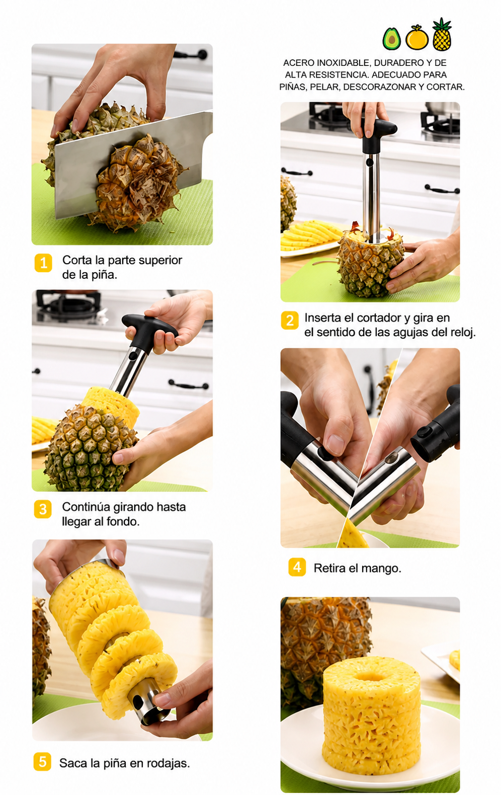 Removedor de pulpa de piña EasyExtracto