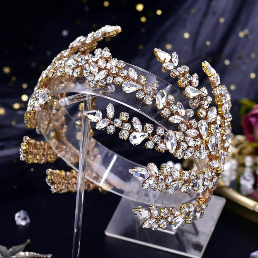 ULAPAN Fashion Headbands | Ulapan Wedding Headbands Bridal Headpieces Rhinestone Accessories Bride Bridesmaid Women Handmade