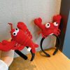 XIYUAN Fashion Headbands | Xiyuan Crab Headband Lobster Headband Red Party Headwear For Women , 2 Pcsshaped Hair Hoop Sea Animal Cosplay Headband