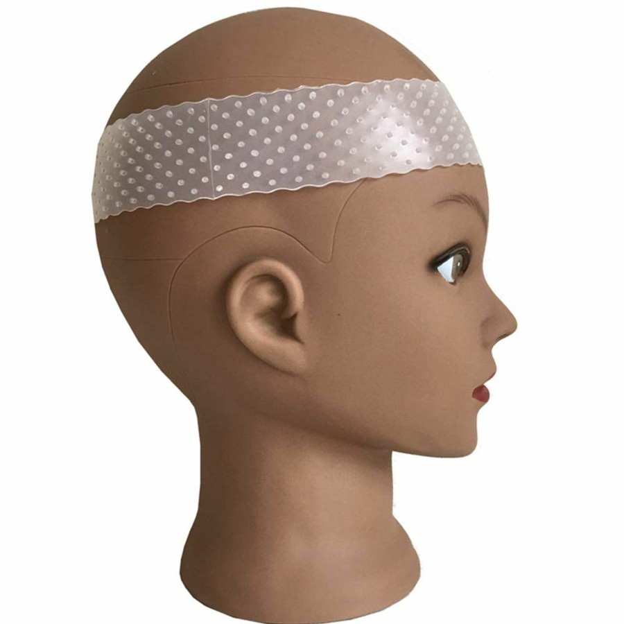 LULALA TOO Fashion Headbands | Lulala Too No-Slip Wig Grip Band Transparent Silicone Wig Band Comfort Head Hair Band Extra Hold Wig Headband Adjustable Women Hair Wig Band (White)