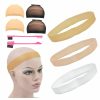 YTBYT Fashion Headbands | Ytbyt 3 Pcs Silicone Wig Grip Band Non-Slip Elastic Headbands 4 Pcs Wig Stocking Caps And 2 Pcs Hairbrush For Hold Wig (Mixing)