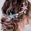 Yean Fashion Headbands | Yean Starfish Wedding Headband Bridal Accessories Purple Seashell Costume Hair Vine Headpiece For Women And Girls