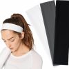 Qearl Fashion Headbands | 3Pcs Headbands For Women, Fashion Sports Hair Bands Women Men, Soft Sweat Wicking Stretchy Headband For Women Girls Sports Yoga Running