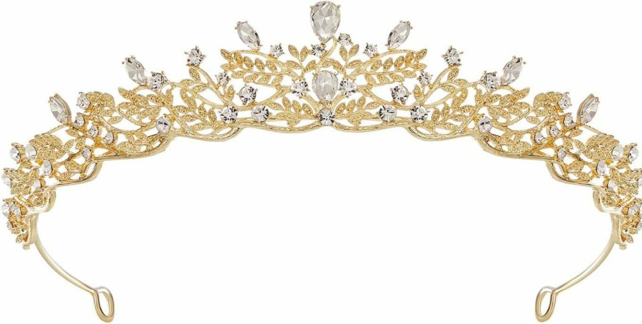 SWEETV Fashion Headbands | Sweetv Tiaras And Crowns For Women,Princess Tiara For Wedding Birthday Prom Quinceanera Hair Accessories