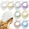 Kinlop Fashion Headbands | Kinlop 8 Pcs Floral Hair Bandanas Headband Triangle Boho Hair Scarf Headband Floral Printed Chiffon Head Kerchief Floral Hair Kerchief For Women Girls Hair Scarves Accessories (Novel Style)