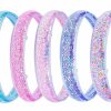 YQC Fashion Headbands | Yqc Glitter Headbands For Girls -5Pcs Cute Sparkly Headband For Kids -Girl Shiny Stars Head Bands -Sequin Anti-Slip Headband For Little Girl Hair Accessories (Clear)