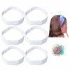 RJMBMUP Fashion Headbands | Rjmbmup 6 Pcs White Cotton Headband For Tie Dye Party Supplies, Non-Slip Hair Elastic Head Wrap Holder For Women Hair Accessories