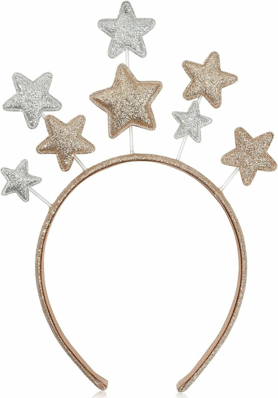 Beaupretty Fashion Headbands | Beaupretty Glitter Star Headband Five-Pointed Star Headband Bridal Hair Hoop Party Star Headpiece For Christmas Holiday Festival Birthday Party