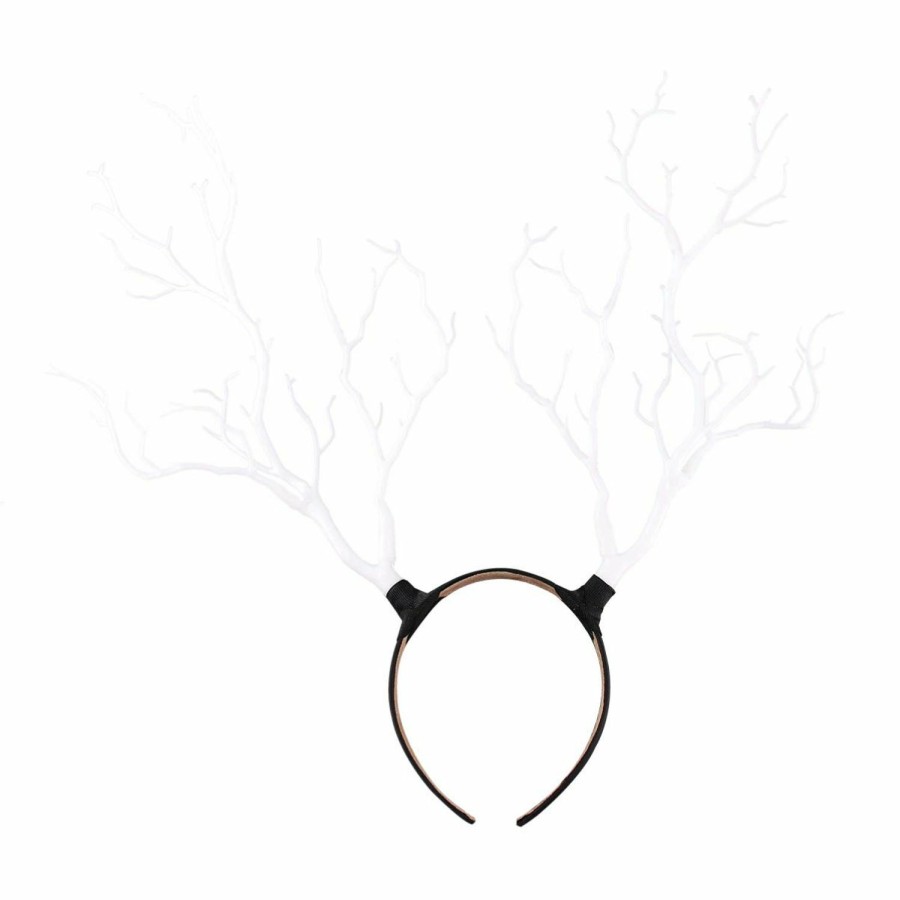 Lurrose Fashion Headbands | Lurrose Tree Branches Headbands Deer Antler Hairband Elk Horn Hair Wreath Fairy Antler Headpiece For Halloween Christmas Party, Orange