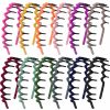 Duufin Fashion Headbands | Duufin 12 Pieces Zigzag Headbands With Teeth Headbands Plastic Sharks Tooth Headband Wave Teeth Comb Headbands Non-Slip Colorful Zig Zag Headbands For Girls And Women