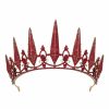 SWEETV Fashion Headbands | Sweetv Gothic Crown Pageant Tiara For Women, Black Queen Tiaras And Crowns, Witch Costume Party Accessories For Wedding Halloween Prom