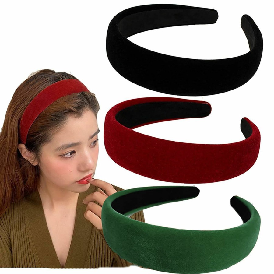 Lvyeer Fashion Headbands | Lvyeer Velvet Wide Headbands For Women Soft Head Bands Diademas Para Mujer De Moda Hairbands For Women Girls Fashion No Slip Headband For Women Hairbands Hair Accessories