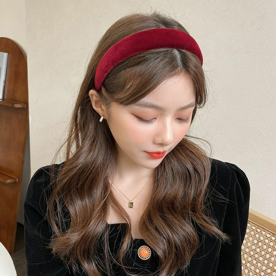 Lvyeer Fashion Headbands | Lvyeer Velvet Wide Headbands For Women Soft Head Bands Diademas Para Mujer De Moda Hairbands For Women Girls Fashion No Slip Headband For Women Hairbands Hair Accessories