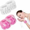 GOSALISU Fashion Headbands | 4Pcs Wrist Washband For Women Girls Wrist Towels For Washing Face Microfiber Wrist Spa Wash Towel Band Face Washing Wristband Absorbent Sweatband Prevent Liquid From Spilling