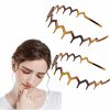 Kayouhua Fashion Headbands | Kayouhua 2 Sets Black Zig Zag Headbands For Women,Plastic Zigzag Headband Shark Tooth Hair Comb Headband Hair Accessories For Women & Men Washing Face