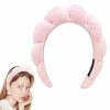 WFWJ Fashion Headbands | Wfwj Headband For Washing Face,Spa Headband Makeup,Sponge Spa Headband For Washing Face,Makeup Removal,Shower,Skincare (White)