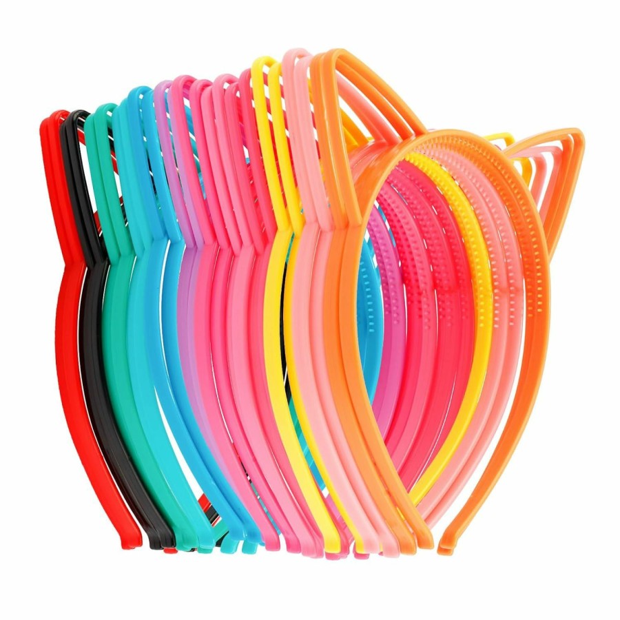 COCIDE Fashion Headbands | Cocide 36 Pcs Cat Ears Headbands Plastic Taylor Party Decorations Headbands For Girls Gabby Dollhouse Party Favors Birthday Supplies For Women Kid Halloween Hair Accessories Hair Hoops Costume