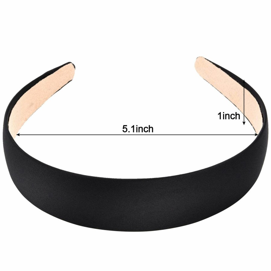 Blulu Fashion Headbands | Blulu 1 Inch 8 Pc Headbands Color Ladies And Girls Hard Hair Bands Satin Anti Slip Ribbon Hair Bands For Women Girls Favors