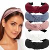 Deoot Fashion Headbands | Headbands For Women Wide Fabric Knotted Headbands Fashion Head Bands For Women'S Hair Neutral Colors Womens Headbands For Thick Thin Hair Accessories