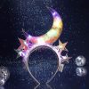 Edary Fashion Headbands | Edary Light Up Headband Glowing Stars Moon Hair Band Laser Luminous Girls Headbands Nightclub Festival Party Hair Accessories Women