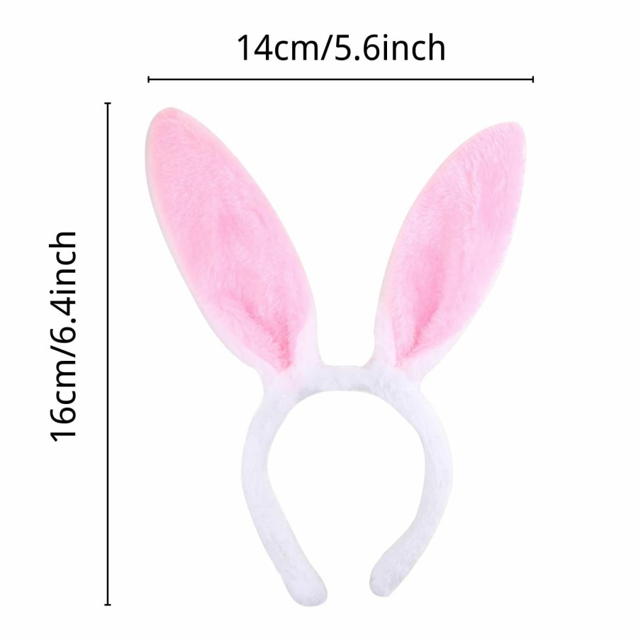 AIUPUOC Fashion Headbands | Bunny Ear Headbands Purple Fuzzy Easter Hair Band Plush Rabbit Ear Shape Hair Hoop For Women Girls Hair Accessories Easter Party Headdress Decoration For Cosplay Wedding Party Supplies Gift 1Pcs