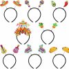 CiyvoLyeen Fashion Headbands | 8Pcs Mexican Fiesta Headbands Cinco De Mayo Party Decorations Pinata Hair Accessories Mini Sombrero Hats Luau Party Favors Photo Booth Props Taco Tuesday Birthday Party Let'S Fiesta