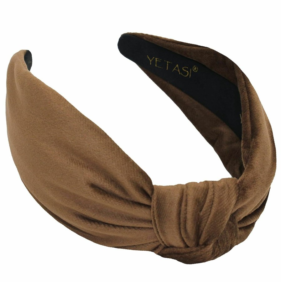 YETASI Fashion Headbands | Yetasi Black Headband Is Well Made. Velvet Headbands For Women Are Uniquely Made Of Non Slip Material. Velvet Knotted Headband Knot Is Trendy