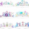 Shihanee Fashion Headbands | Shihanee 6 Pcs Mermaid Crown Sea Ocean Princess Seashell Starfish Mermaid Headband Tiara Mermaid Hair Accessories Headpiece For Girls Women Mermaid Birthday Party Decorations Gifts Costume Headwear