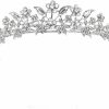 CROWNFAN Fashion Headbands | Rhinestone Crystal Tiaras And Crowns Headband For Women Birthday Pageant Wedding Prom Princess Crown (A-003 Silver)