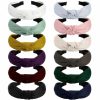 VELSCRUN Fashion Headbands | Velscrun Headbands For Women 12 Pack Head Bands Hair Fashion Knotted Elastic Turban Boho Bandeau For Washing Face