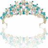 Fineder Fashion Headbands | Tiaras And Crowns, Fineder Crystal Tiara Headpiece Rhinestone Hair Jewelry For Women Ladies Bridal Bride Princess Queen Birthday Wedding Pageant Prom Halloween Costume Party Blue