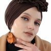 Aisha's Design Fashion Headbands | Aisha'S Design Instant Turban Head Wraps For Women Pretied Hijab Scarves, Rose Detail