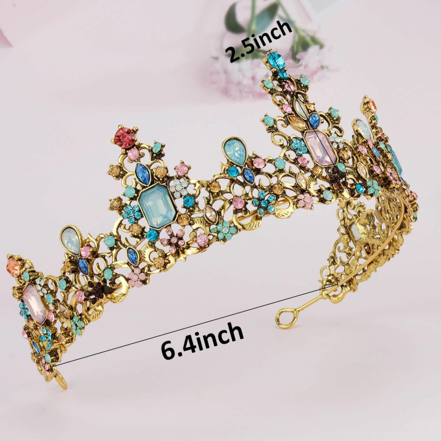 Didder Fashion Headbands | Didder Baroque Vintage Crowns For Women Princess Crown Tiaras For Women Girls Royal Tiaras And Crown For Women Wedding Tiara For Bride/Halloween/Christmas/Prom/Birthday/Party