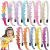 XIMA Fashion Headbands | Xima 12Pcs Glitter Heart Headbands For Girls,Cute Rainbow Girls Headbands,Hair Accessories For Kids Toddlers Teens Childrens