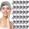 Hoteam Fashion Headbands | 30 Pack Spa Headband Spa Facial Headband Spa Headband Bulk For Washing Face Makeup Headband For Shower Bath Sport Wrap Girls Headband Polyester Adjustable Towel With Hook And Loop Non Slip(White)