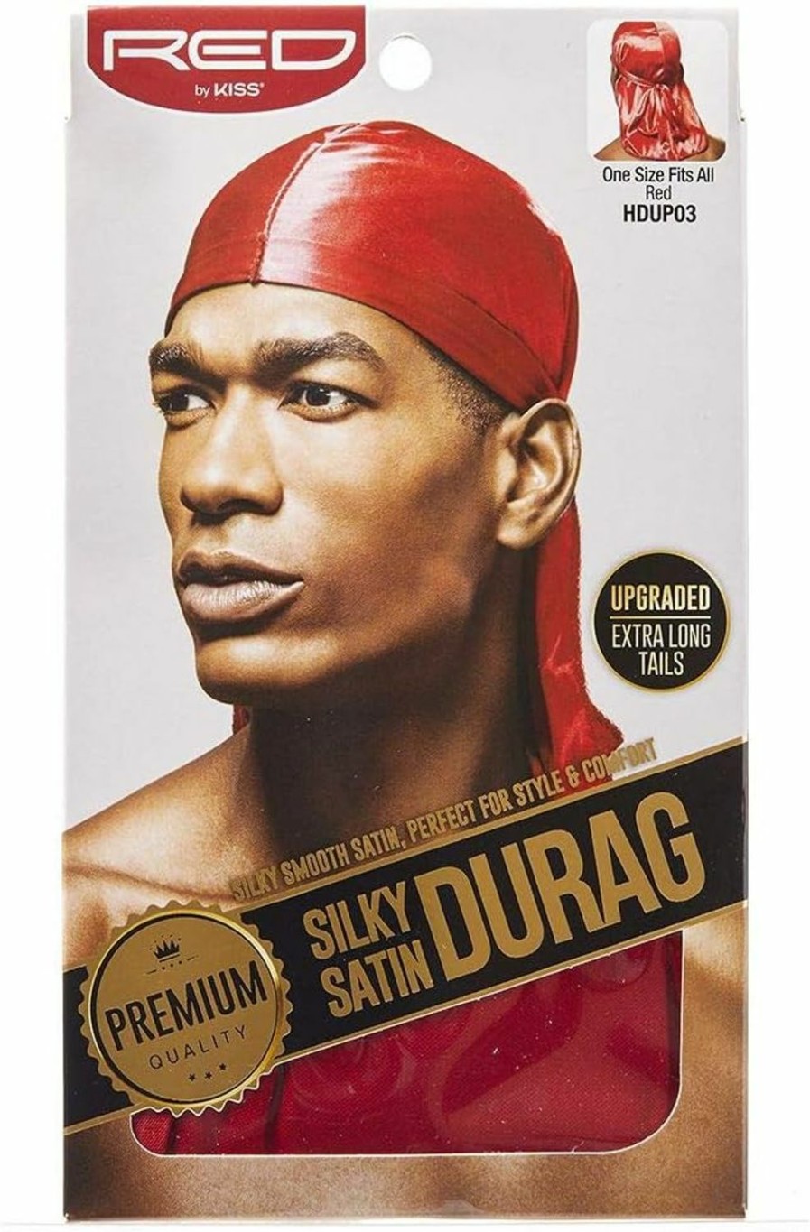 Red by Kiss Fashion Headbands | Red By Kiss Premium Silky Satin Durag Men'S Cap Doo Rag