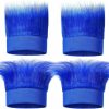 Cindeer Fashion Headbands | Cindeer 4 Pieces Hairy Costume Headband Troll Blue Headband Blue Costume Accessories Party Women'S Headbands Crazy Hair Wigs