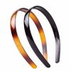 Fodattm Fashion Headbands | Set Of 2 Women Hard Plastic Headband Hair Hoop Black And Brown High-Grade Headwear Hairband (Style B#)