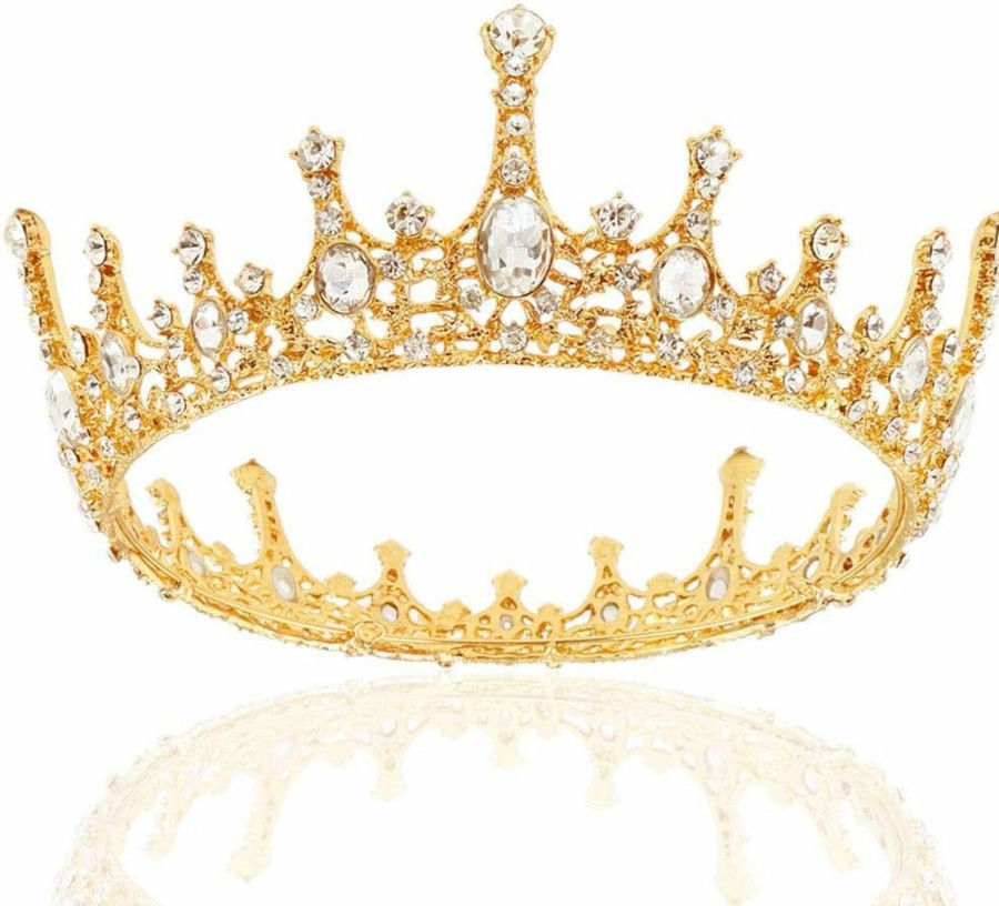 NODG Fashion Headbands | Nodg Gold Crowns For Women Gold Queen Tiaras For Women Crystal Wedding Crown For Women Vintage Birthday Tiaras For Women Party Hair Accessories