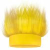 Novelty Place Fashion Headbands | Novelty Place Yellow Hairy Costume Headband - Fun And Fuzzy Crazy Hair Wig Troll Hair Costume Accessories - Perfect For Sports Parties, Costume, Cosplay, And Halloween - Fit Kids, Teens And Adults