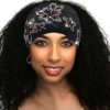 CAKURE Fashion Headbands | Cakure Crystal Headband Rhinestone Black Head Wraps Wide Knotted Head Band Turban Party Night Club Hairbands Glittery Hair Accessories For Women And Girls (Set 1) (Type A)