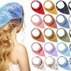 WILLBOND Fashion Headbands | Willbond 20 Pcs Scarf Headband For Women Floral Elastic Hair Scarf Headband Boho Triangle Bandanas Print Solid Plaid Dot Bandana Headbands For Girls Chiffon Head Kerchief Hair Accessories, 5 Styles