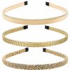 ANBALA Fashion Headbands | Anbala 3 Pack Fashion Headband Gold Headbands For Women, Thin Metal Hair Band Thin Headbands For Women Gold Hair Accessories