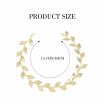 Yean Fashion Headbands | Yean Wedding Headband Gold Leaf Bridal Headpieces For Bridesmaid And Flowergirls (15.7 Inches) (Gold)