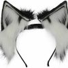 fodtahee Fashion Headbands | Fodtahee Rechargeable Animal Ears Movable Cat Ears Headdress Props Simulation Electric Animal Ears Hair Bands