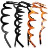 Yeshone Fashion Headbands | 3 Pieces Zig Zag Shark Tooth Headbands Comb Zigzag Plastic Hoop U Shaped Shark Tooth Hair Bands Black Zag Hairbands Wave Shape Plastic Hair Band For Women Girls Hair Accessory Styling