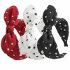 Lvyeer Fashion Headbands | Lvyeer 3 Pack Bow Headbands For Women,Wide Polka Dot Headband For Women Rabbit Ear Hair Hoop