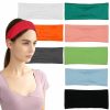 LOTUS78 Fashion Headbands | Headbands For Women. Multicolor Headbands For Girls. Elastic Sweat Band For Women, Trendy Head Bands. Classy Head Band - Boho Headbands For Exercise & Yoga. (Smile Icon)